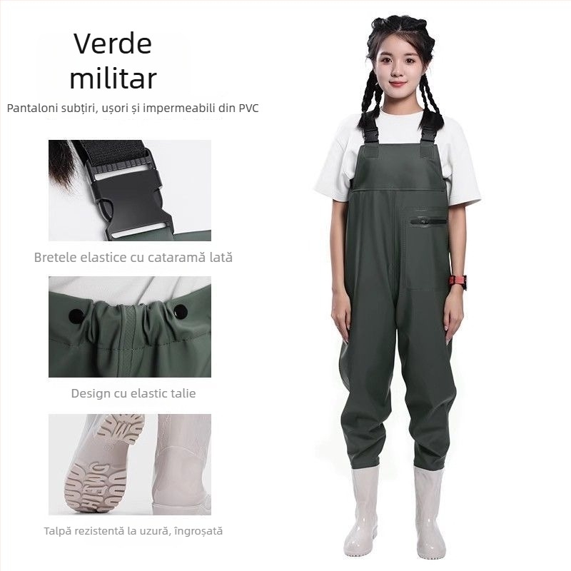 Îmbrăcăminte de pescuit – pantaloni pentru apă uscați rapid, pantaloni de ploaie integrali, pantofi de apă pentru primăvară