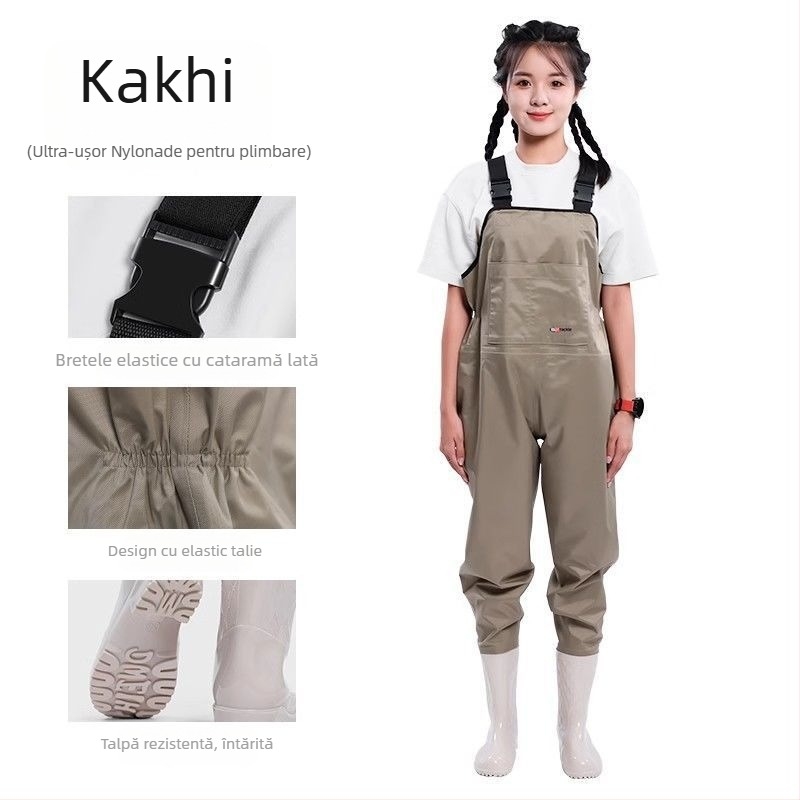 Îmbrăcăminte de pescuit – pantaloni pentru apă uscați rapid, pantaloni de ploaie integrali, pantofi de apă pentru primăvară