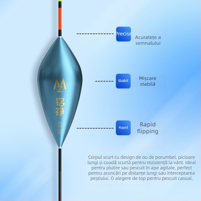 Mingzheng Nano Float pentru drift vertical – sensibilitate înaltă pentru crap și caras, model competitiv