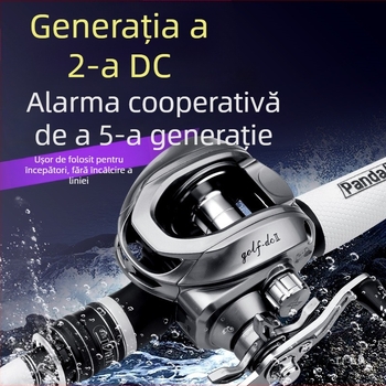 Mulină de pescuit spinning pentru năluci micro cu frână DC, ultraușoară, aruncare lungă, corp în formă de picătură