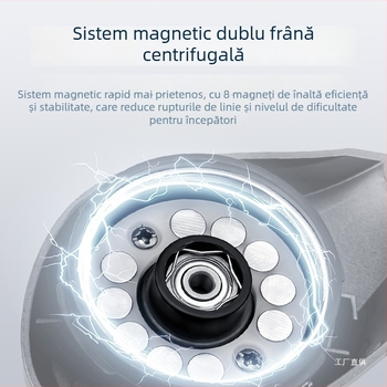 Mulină de pescuit spinning pentru năluci micro cu frână DC, ultraușoară, aruncare lungă, corp în formă de picătură