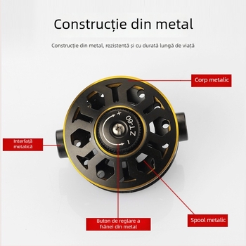 Morica mulină de pescuit din metal integral – modificată, pachet de 50 buc.
