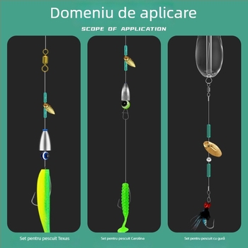 Perla de blocare pentru năluca Space Bean – cauciuc premium din silicon, mecanism glisant de blocare, model nou