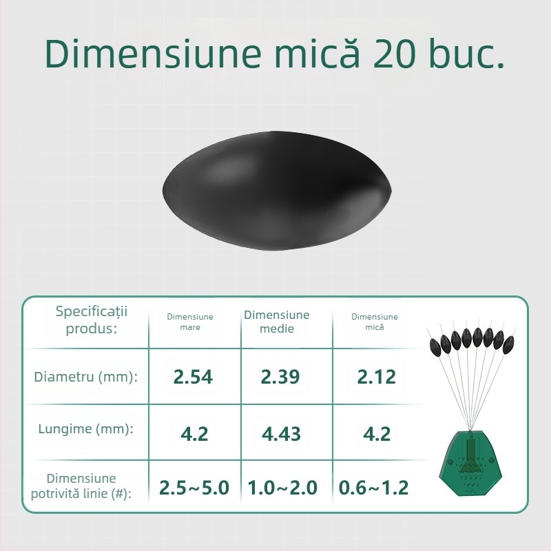 Perla de blocare pentru năluca Space Bean – cauciuc premium din silicon, mecanism glisant de blocare, model nou