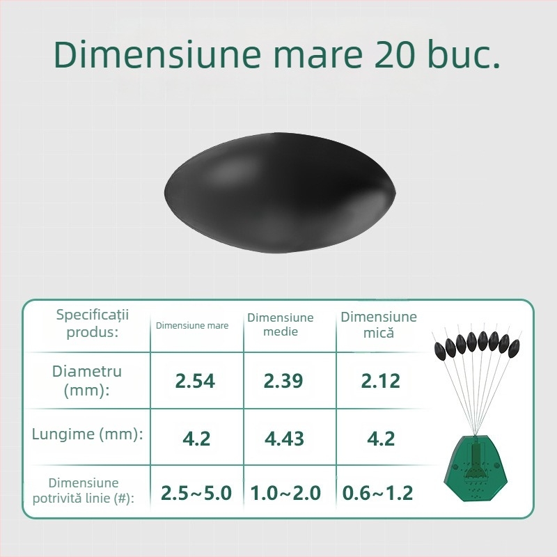 Perla de blocare pentru năluca Space Bean – cauciuc premium din silicon, mecanism glisant de blocare, model nou