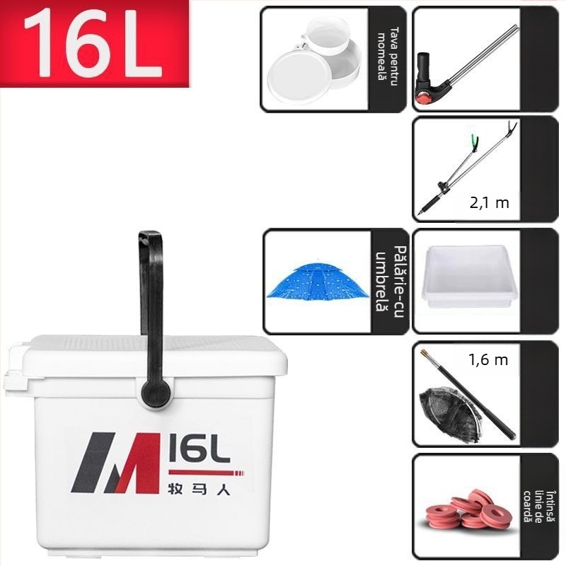 Cutie de pescuit Wrangler - 12–20 L, din plastic