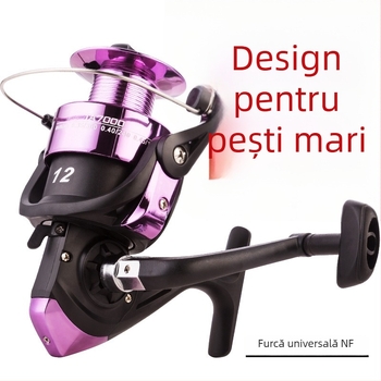 Mulină de spinning cu ax din oțel inoxidabil și rulmenți dubli pentru pescuit în mare