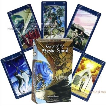 Set de Tarot Oracle – 78 de cărți, hârtie lucioasă, cărți de joc de societate, cutie colorată
