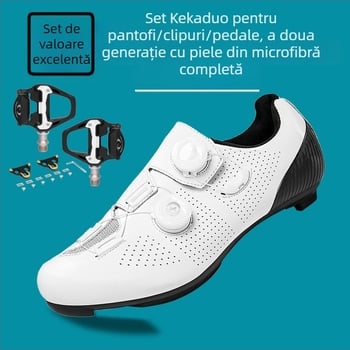 Pantofi de ciclism pentru munte, respirabili, talpă rigidă, unisex