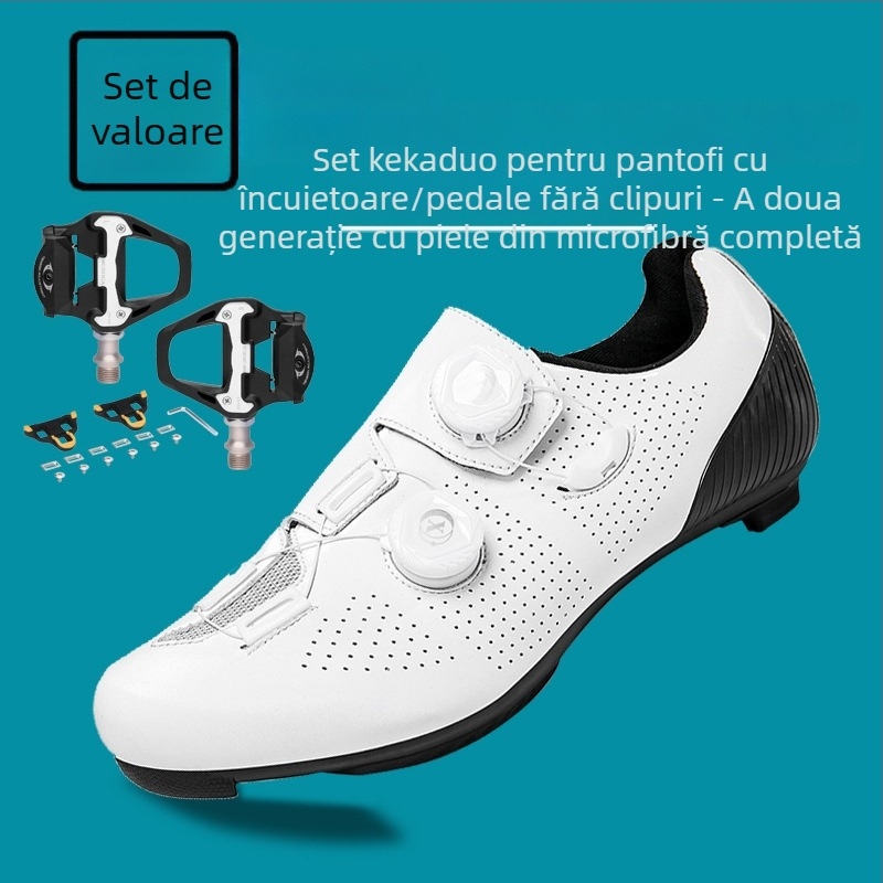 Pantofi de ciclism pentru munte, respirabili, talpă rigidă, unisex