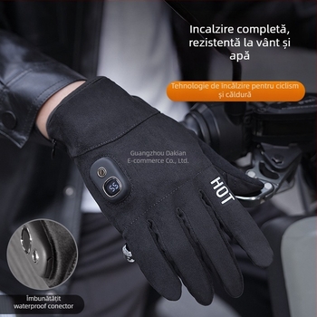 Mănuși electrice încălzite – Reîncărcabile, Material polar, Unisex, pentru schi