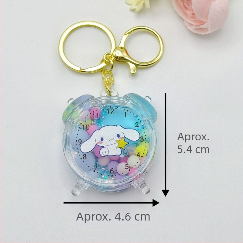 Pandantiv nou cu mărgele colorate în cochilie, sticluță cu nisip kinetic, breloc drăguț în tendințe, accesoriu decorativ pentru mașină și geantă
