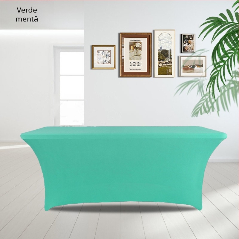 Față de masă pătrată din poliester, monocromă, pentru nunți și hoteluri