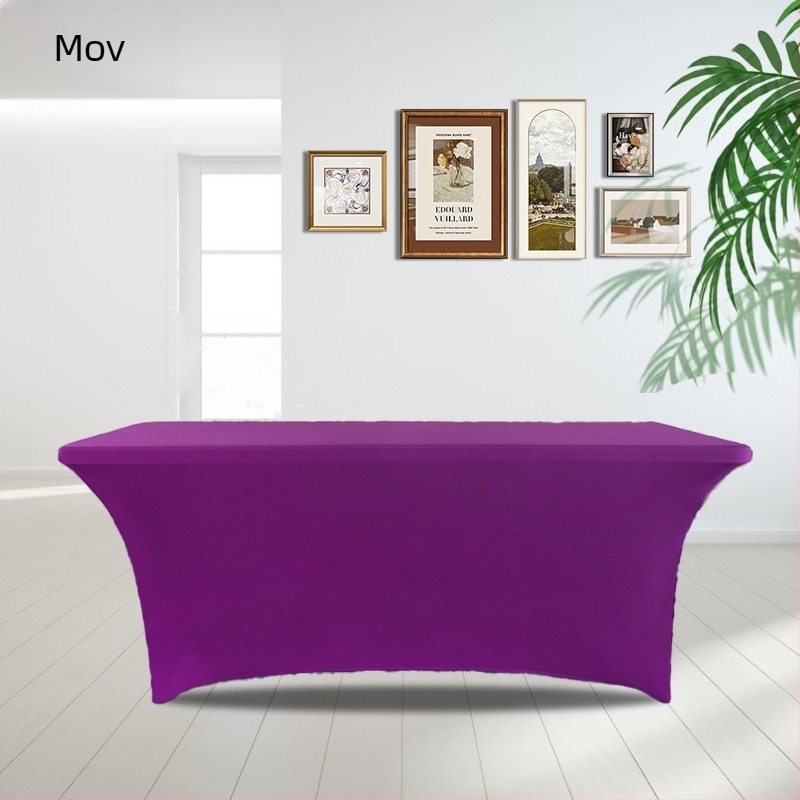 Față de masă pătrată din poliester, monocromă, pentru nunți și hoteluri