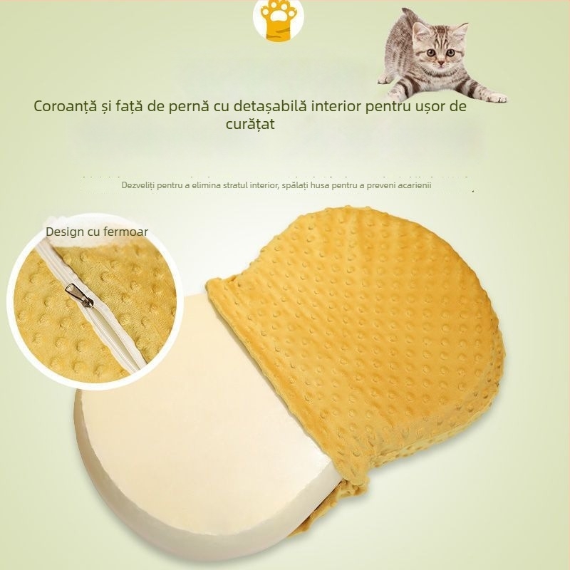 Perne de memorie cu nucleu de latex, formă de bomboană, înălțimea nucleului 1–5 cm