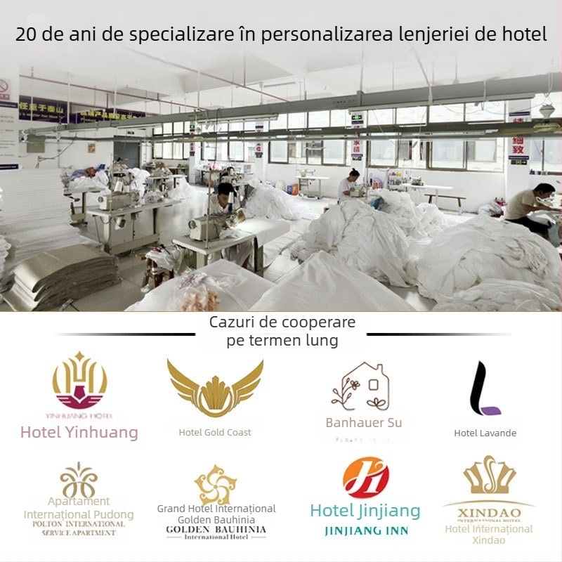 Runner de pat dublu fațetat, minimalist în stil hotelier
