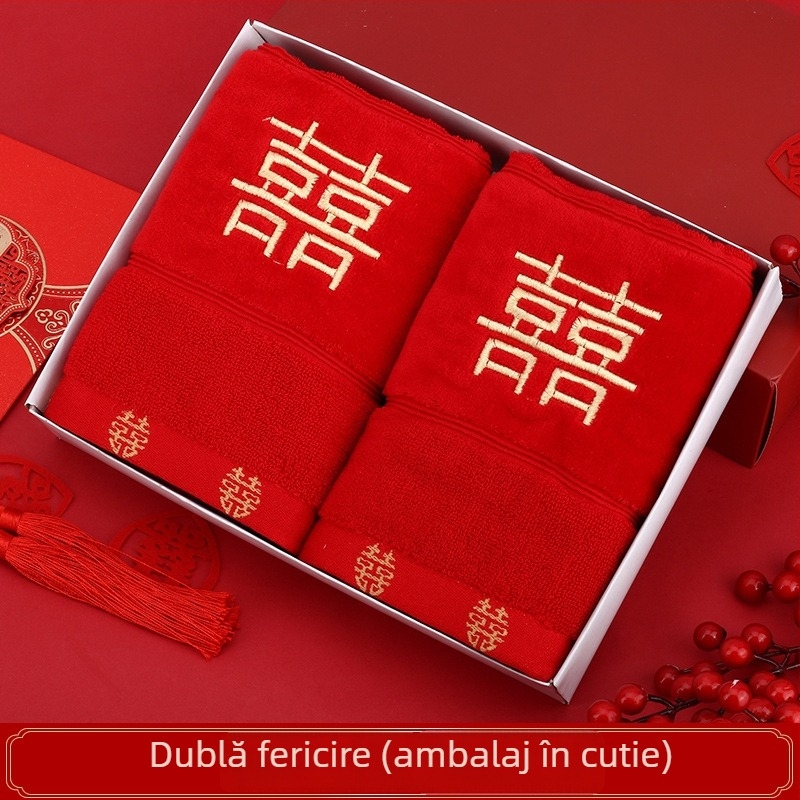 Prosop de față, 100% bumbac, 100 g, broderie și jacquard, stil chinezesc