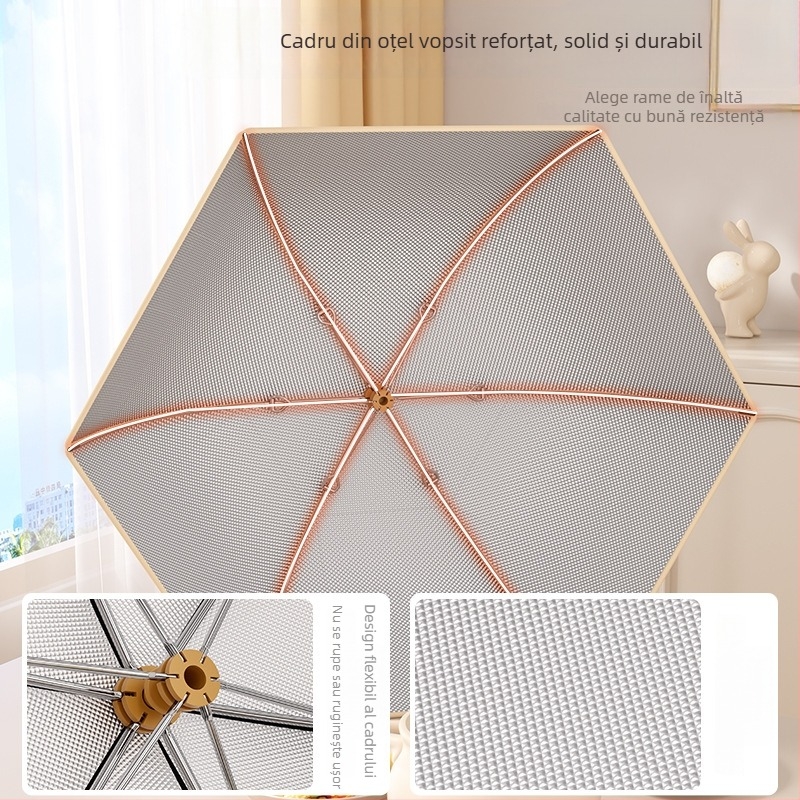 Cap de protecție izolat pentru alimente pliabil, pentru uz casnic, model 2025, rezistent la praf, păstrează resturile calde, izolație termică cu folie de aluminiu + schelet