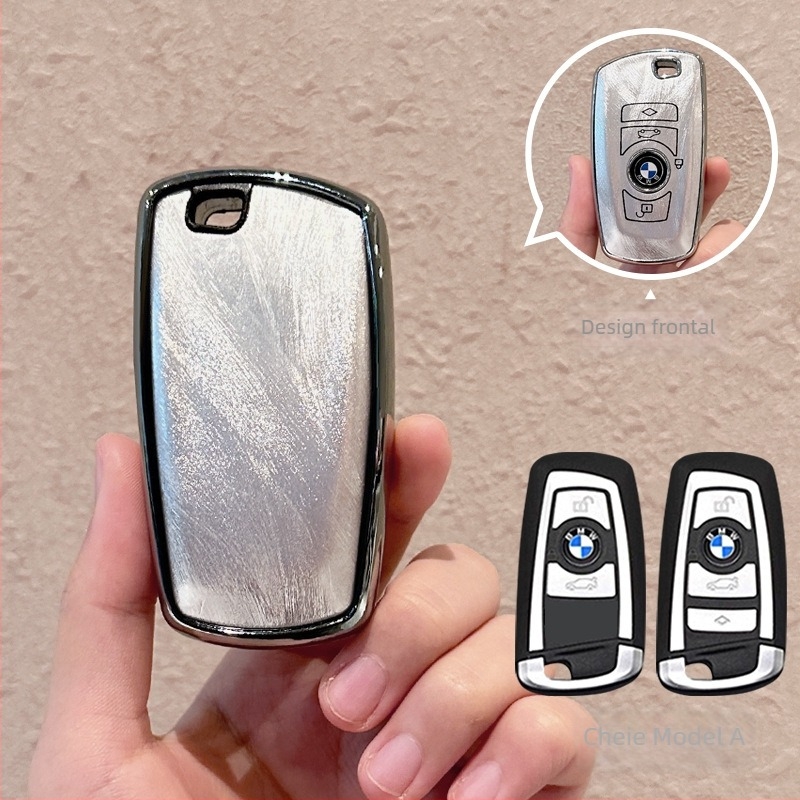 Carcasă pentru cheia BMW Seria 3, TPU, acoperire completă cu cataramă, stil Japonez/Coreean, personalizabil