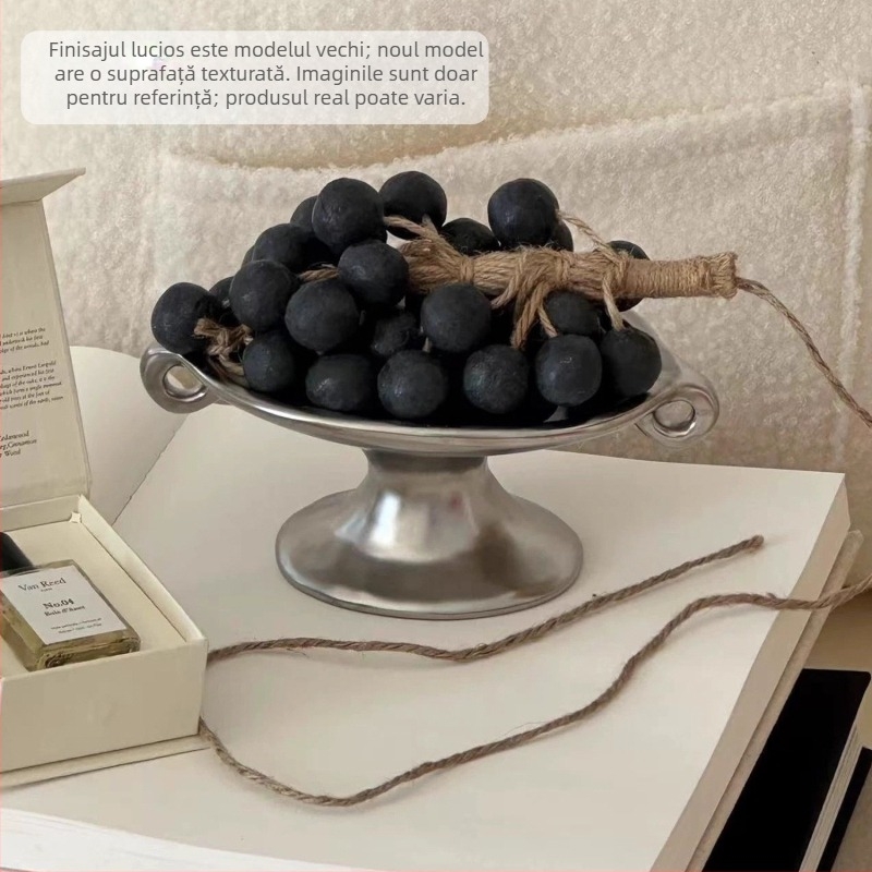 Tavă ceramică pentru aromaterapie, cu mânere duble, în stil vintage-retro, pentru hol și bijuterii pe birou