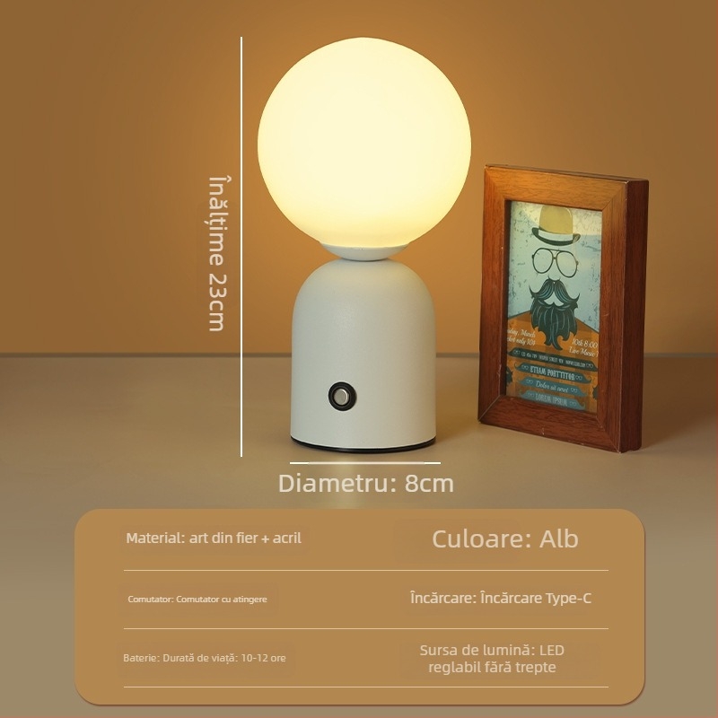 Lampa Nordic Macaron pentru masă – iluminare ambientală pentru bar/cafenea/KTV, suport din metal, model HT-TD1W153, ≤36V, certificat CE