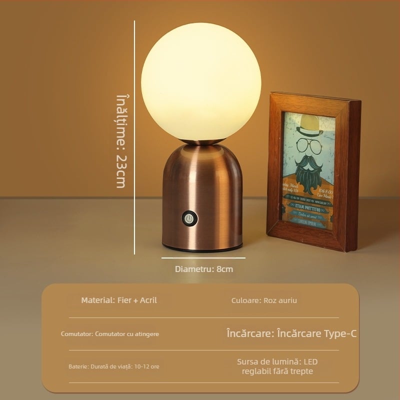 Lampa Nordic Macaron pentru masă – iluminare ambientală pentru bar/cafenea/KTV, suport din metal, model HT-TD1W153, ≤36V, certificat CE