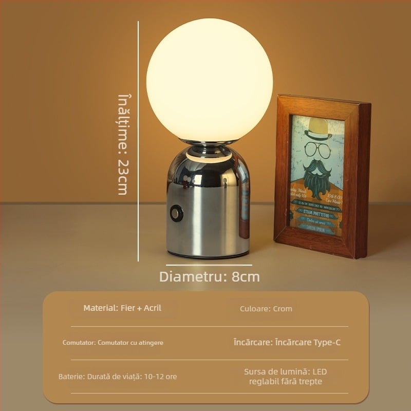 Lampa Nordic Macaron pentru masă – iluminare ambientală pentru bar/cafenea/KTV, suport din metal, model HT-TD1W153, ≤36V, certificat CE