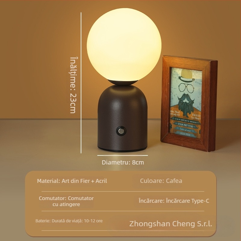 Lampa Nordic Macaron pentru masă – iluminare ambientală pentru bar/cafenea/KTV, suport din metal, model HT-TD1W153, ≤36V, certificat CE