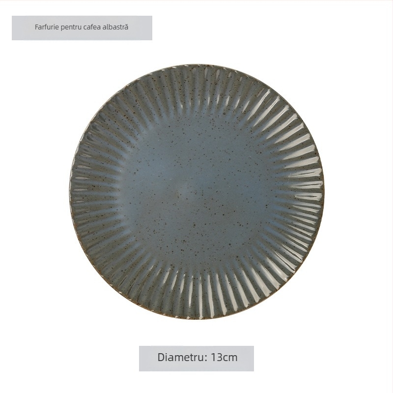 Set ceramic de cești de cafea și farfurioară, stil japonez, logo imprimat, personalizare disponibilă