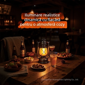 Lampă de bar pentru masă, design felinar retro, carcasă din plastic, model HT-TD1W291, ≤36V, iluminare de noapte, iluminare ambientală, ornamente DIY