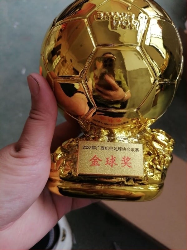 Trofeu Golden Globe pentru fotbal, cu gravură și siglă, din rășină, cadou personalizabil