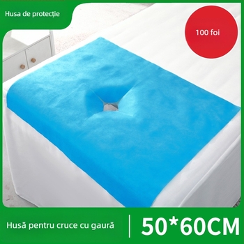 Prosop de unică folosință din țesătură nețesută pentru față și mese de masaj — gros, culoare solidă, pentru saloane de înfrumusețare și masaje