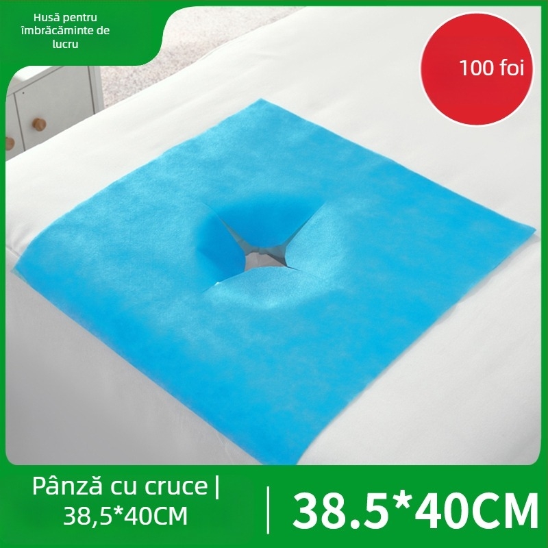 Prosop de unică folosință din țesătură nețesută pentru față și mese de masaj — gros, culoare solidă, pentru saloane de înfrumusețare și masaje