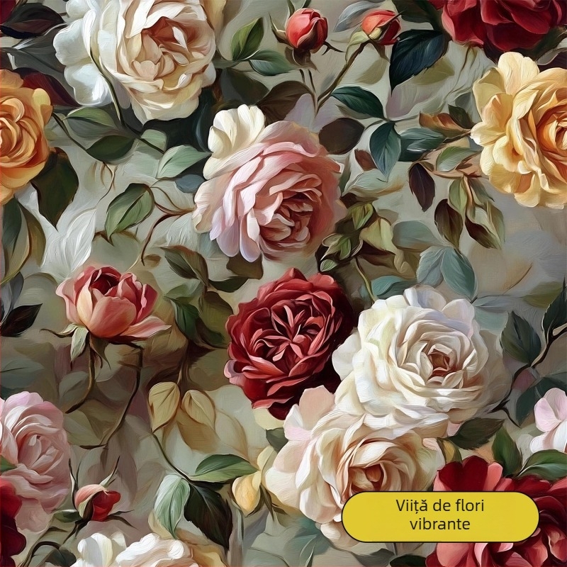 Stickere autocolante PVC pentru mobilier și pereți – tapet floral, acoperire pentru pereți, renovare a dulapurilor și garderobei, calitate premium