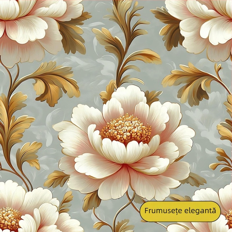 Stickere autocolante PVC pentru mobilier și pereți – tapet floral, acoperire pentru pereți, renovare a dulapurilor și garderobei, calitate premium