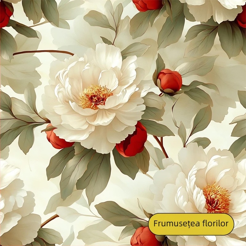 Stickere autocolante PVC pentru mobilier și pereți – tapet floral, acoperire pentru pereți, renovare a dulapurilor și garderobei, calitate premium