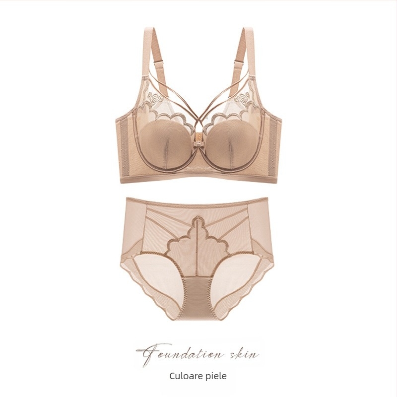 Sutien plus size pentru femei cu sâni mari, modelare și susținere, push-up, anti-cădere, material ușor din nylon