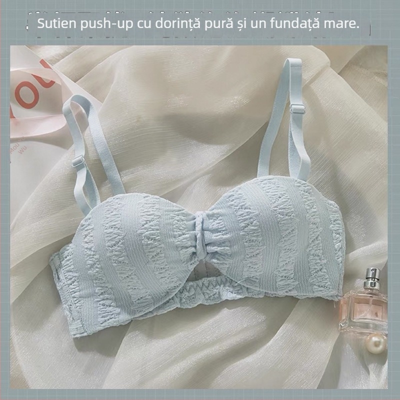 Sutien fără bretele, Push-Up, anti-alunecare, invizibil, din nailon, cu bretele detașabile duble