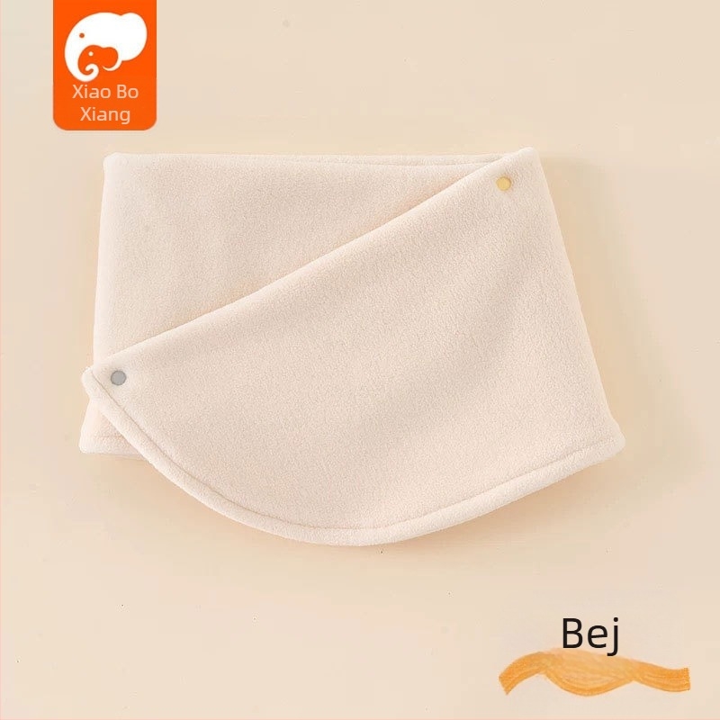 Fular pentru copii din polar fleece, stil japonez-coreean drăguț, uni, cald pentru toamnă și iarnă