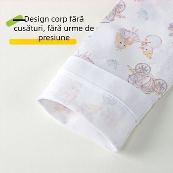 Manșete UV pentru copii, respirabile, cu imprimeu desen animat, pentru 1–13 ani