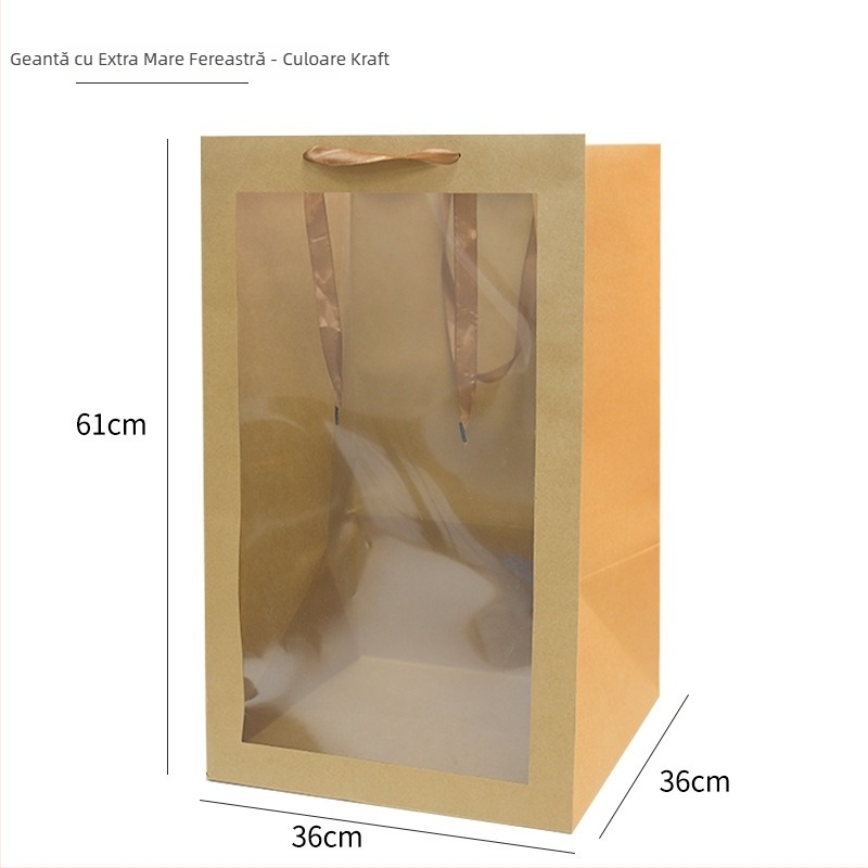 Geantă tote de Crăciun din hârtie — stil alt, ambalare cadou