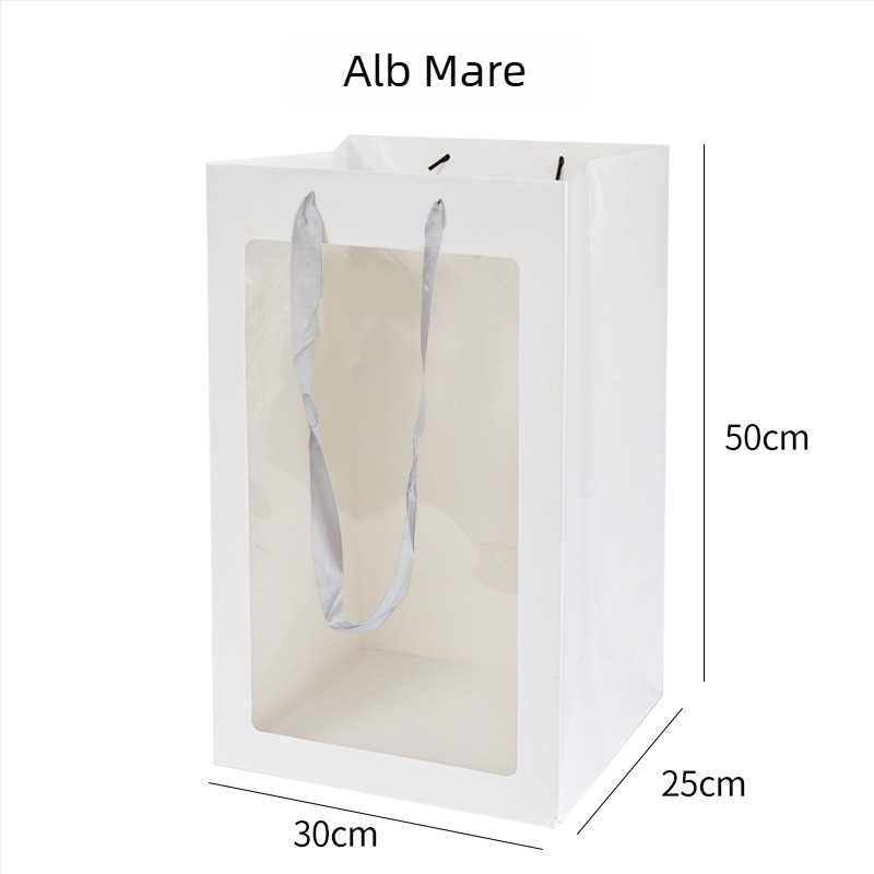 Geantă tote de Crăciun din hârtie — stil alt, ambalare cadou