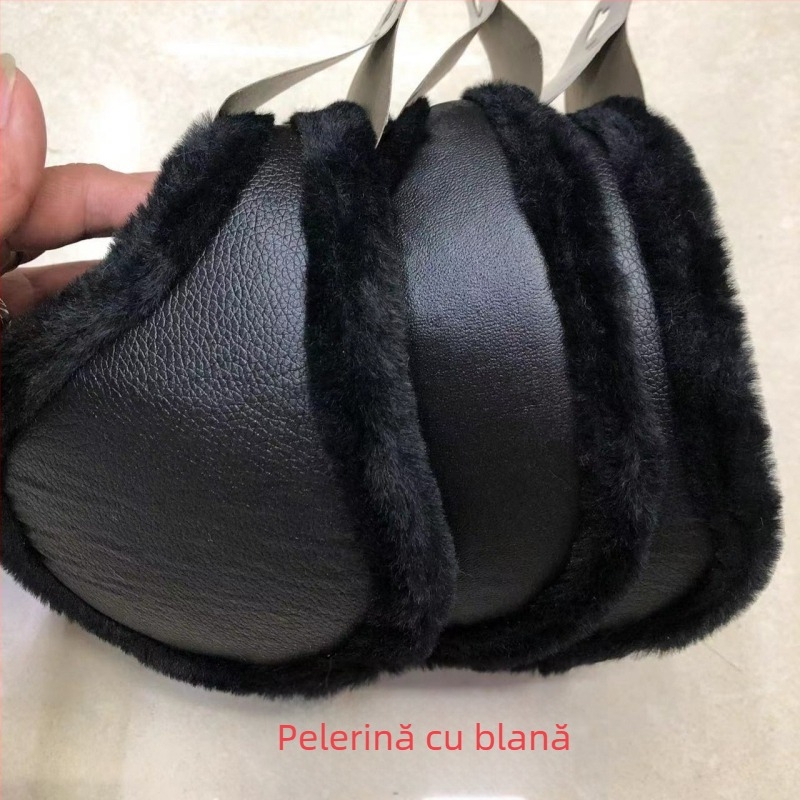 Protecții pentru urechi unisex din cașmir, pluș gros, încălzire de iarnă cu model desen animat