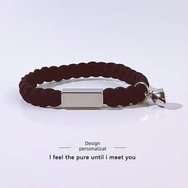 Brățară pentru cuplu din oțel inoxidabil cu gravură – unisex, cadou pentru amintiri de călătorie