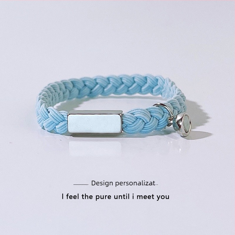 Brățară pentru cuplu din oțel inoxidabil cu gravură – unisex, cadou pentru amintiri de călătorie