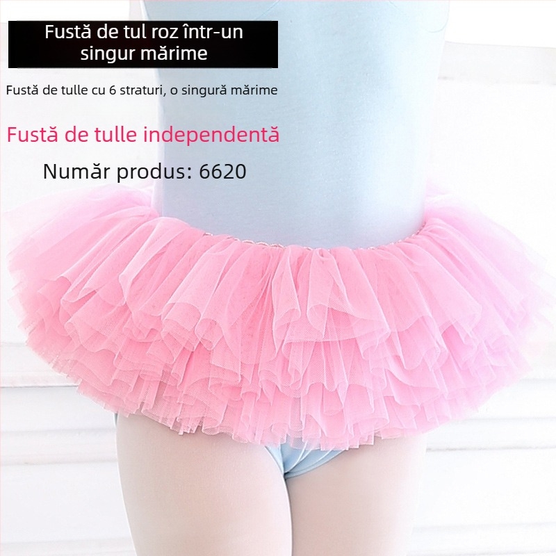 Fustă tutu pentru copii, din plasă, stil prințesă, 95% poliester, pentru copii peste 8 ani