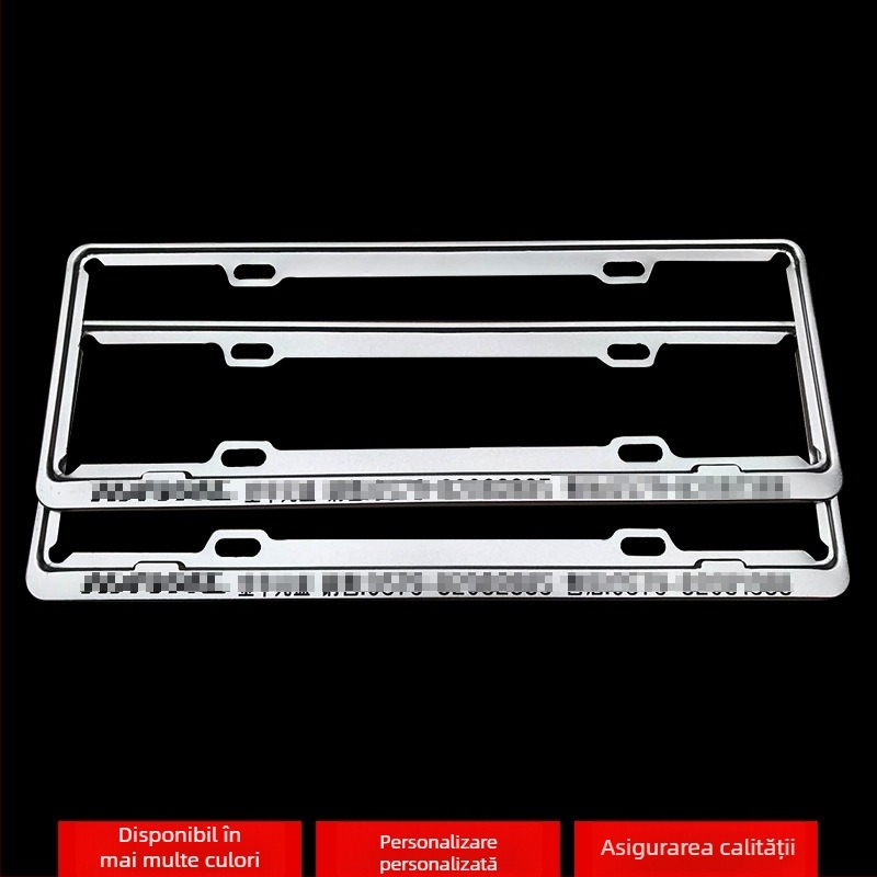 Ramă pentru plăcuța de înmatriculare din aliaj de aluminiu cu logo personalizat (Model: 4S; Material: aliaj de aluminiu, aliaj de magneziu, oțel inoxidabil; Modele compatibile: mașină mică; Număr accesoriu: 001; Brand: Bodi)