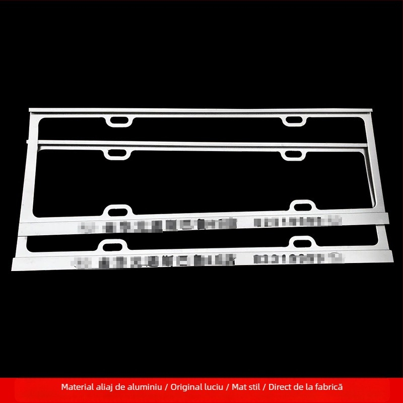 Ramă pentru plăcuța de înmatriculare din aliaj de aluminiu cu logo personalizat (Model: 4S; Material: aliaj de aluminiu, aliaj de magneziu, oțel inoxidabil; Modele compatibile: mașină mică; Număr accesoriu: 001; Brand: Bodi)