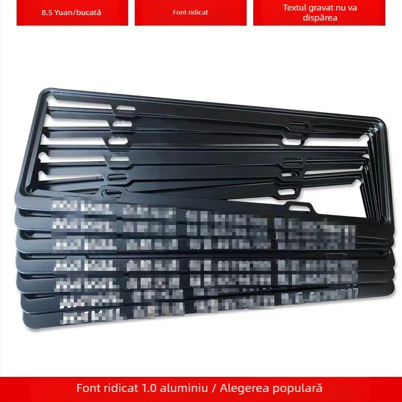 Ramă pentru plăcuța de înmatriculare din aliaj de aluminiu cu logo personalizat (Model: 4S; Material: aliaj de aluminiu, aliaj de magneziu, oțel inoxidabil; Modele compatibile: mașină mică; Număr accesoriu: 001; Brand: Bodi)