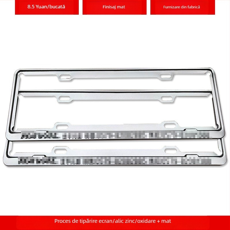 Ramă pentru plăcuța de înmatriculare din aliaj de aluminiu cu logo personalizat (Model: 4S; Material: aliaj de aluminiu, aliaj de magneziu, oțel inoxidabil; Modele compatibile: mașină mică; Număr accesoriu: 001; Brand: Bodi)